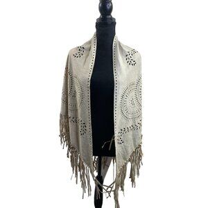 Mix It Women's Tan Designed Shawl